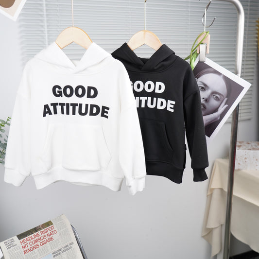 hoodie print GOOD ATTITUDE